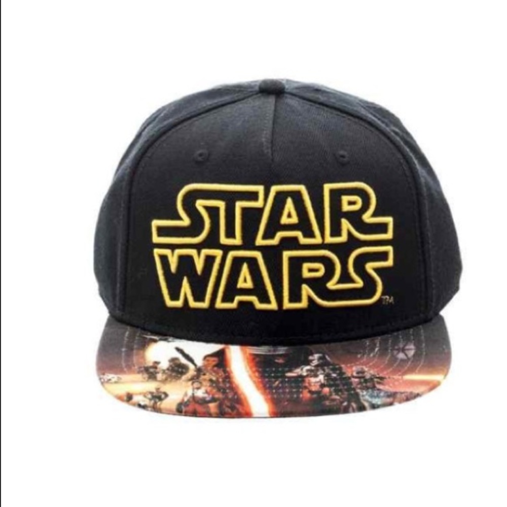 STAR WARS THE FORCE AWAKENS GORRA VII BLACK SNAPBACK HAT OSFM